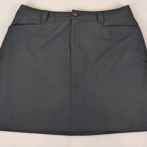 Eddie Bauer Black Skort Skirt Shorts Tennis EUC Size 10